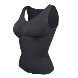 DHL free shipping Plus Size Bra Tank Top Women Body Shaper Removable Shaper Underwear Slimming Vest Corset Shape