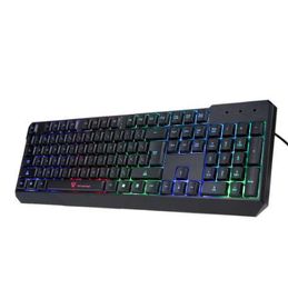 MOTOSPEED Gaming 104 USB Wired Pro Keyboard with 7 Colors LED Backlit Gaming Esport Keyboard for PC Notebook LOL Peripherals