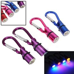 Creative Cool Pet LED Safety Flashing Light Collar Pendant Carabiner Mini Blinker anti-lost Tag Pet Keychain Products supplies