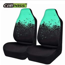 Car-pass 2 Front Car Seat Cover Universal Fits Most Auto Interior Accessories Seat Covers 3 Colors Automotive Cushion Protective