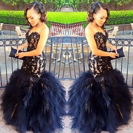 Puffy Tulle Tiered Long Evening Dresses Sweetheart Appliques Backless Gorgeous Celebrity Dresses Sexy Fashion Mermaid Prom Dresses