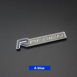 3D metal Zinc alloy R DESIGN RDESIGN letter Emblems Badges Car sticker car styling Decal For Volvo V40 V60 C30 S60 S80 S90 XC60199H