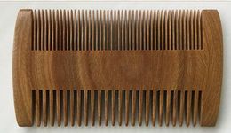 10cm * 5.5cm Natural Sandalwood Pocket Beard & Hair Combs for Men - Handmade Natural Wood Comb with Dense and Sparse Tooth