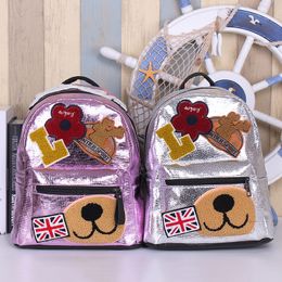 Fashion Girls Backpack Teenager Children Cartoon British Style Shoulders Bags Kids School Bags Girls Leisure Travel Bags Christmas Gifts