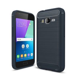 For Samsung Galaxy J1 Mini Prime J2 Pro 2018 Case Soft TPU Shockproof Back Cover Phone Cases Carbon Fiber Galaxy j7 Max Plus j5 Prime Luxury