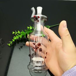 Colour point sand core Philtre vase glass water bottle glass bong water pipe Titanium nail grinder, Glass Bubblers For Smoking Pipe Mix Colour