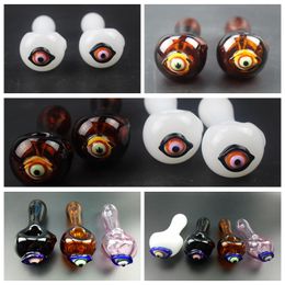 Newest Colorful Pyrex Glass Smoking Pipe Tube Eye Shape Pattern Innovative Design Easy Clean Portable High Quality Hot Sale DHL