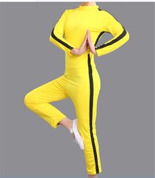 Women Activewear Boys Sport Apparel Kung Fu Uniform for Men Girls Tracksuit Set Sportswear Game of Death Cosplay Costume Kids