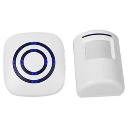 Driveway Patrol Door bell Garage Motion Sensor Wireless Alarm Alert Home Secure System Alarm Doorbell US Plug