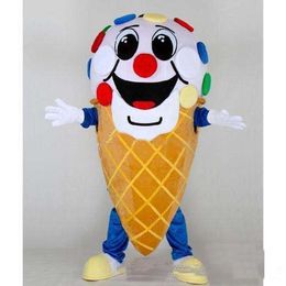 2019 Discount factory sale Ice Cream Mascot Costume Fancy Birthday Party Dress Halloween Carnivals Costumes