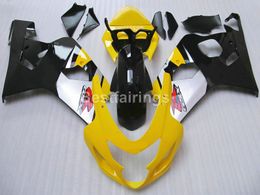 7gifts fairing kit for SUZUKI GSXR600 GSXR750 2004 2005 silver yellow black GSXR 600 750 K4 K5 fairings DF45