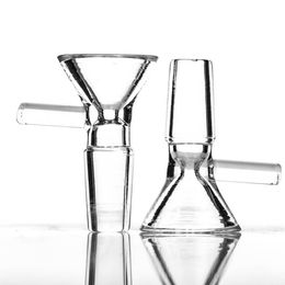 Smoking Handle glass bowls designer 14mm size tabacco bong 18mm bowl for water pipe dab rigs