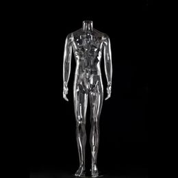 Hot!! Fashion Top Level Transparent Full Body Male Mannequins Clear Mannequin Men Manikin Factory Direct Sell