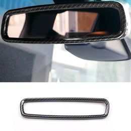 Carbon Fibre chrome rearview mirror decoration frame trim for Ford Explorer 2016-2018