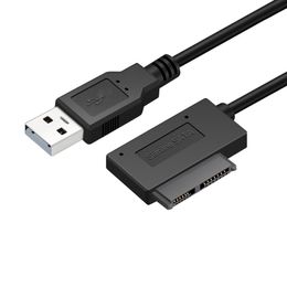 USB Easy Drive Line Slimline SATA 13pin Optical Drive Cable SATA 7+6pin Extension Cord Support Burning