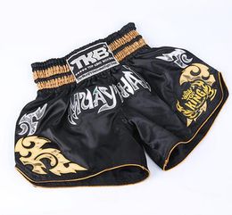 Män Boxning Byxor Tryck Shorts Kickboxing Fight Grappling Short Tiger Muay Kläder Sanda