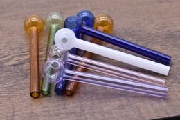 Great Pyrex Thick Glass Oil Burner pipe thick pyrex Glass Oil pipe Glass Tube Oil Burning Pipe handle somking pipes water pipes