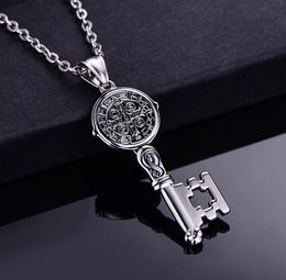 free Europe and the United States cross - border ladies stainless steel cross key necklace Personalised Jesus titanium steel Jewellery fashion