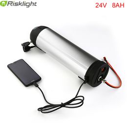 No taxes 24V 8AH E-bike Battery 24V 8AH Li-ion Battery Pack with Water Bottle Case and USB port