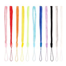 Nylon Wrist Hand Cell Phone Mobile Chain Straps Keychain Camera USB MP4 Charm Cords DIY Hang Rope Lanyard whole Free shipping 5000pcs/lot