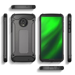 FOR MOTOROLA MOTO E5 PLLUS E5 PLAY MOTO G6 G6 PLUS 10 color Armor Hybrid Defender Case TPU+PC Shockproof Cover Case 210PC