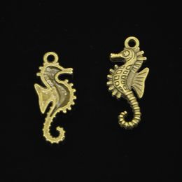 80pcs Zinc Alloy Charms Antique Bronze Plated marine hippocampus seahorse Charms for Jewellery Making DIY Handmade Pendants 29*12mm