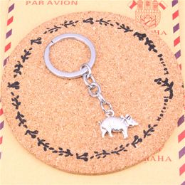 Keychain 3D pig Pendants DIY Men Jewellery Car Key Chain Ring Holder Souvenir For Gift