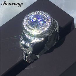 choucong Luxury Male ring 3ct Diamonique zircon 925 sterling silver Filled Engagement Wedding Band Rings For men bijoux Sz 7-13