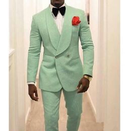 New Arrival Groom Tuxedos Shawl Lapel One Button Men Wedding Suit High Quality Men Formal Business Prom Dinner Blazer(Jacket+Pants+Tie) 1177