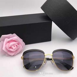 SPR 51TS Retro Sunglasses Women Designer Butterfly Frame Gold Plated Square Frame Retro Steampunk Style UV400 Lens Come With Original Case