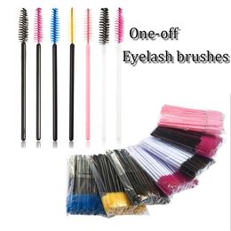 New arrival 10cm mini eyelash brush Colourful dsposable one-off make up tool cosmetic wand makeup applicator eyelash comb