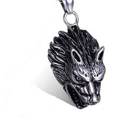 free shipping Stainless steel bogey lutou necklace foreign trade Jewellery fashion men retro casting animals titanium steel pendant popular fa