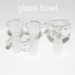 14mm Assorted Glass Bowls With Handle Water Hookahs Smoking Pipe Accessory Supply For Bong bowl mini oil rigs