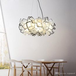 Nordic creative crystal chandelier Pendant Lights contracted lamps, modern romantic art restaurant droplight, three Colour adjustable