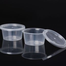 Disposable Jelly Cup Mini Plastic Round Pudding Cup Transparent Jello Cups with Lids Jam Cup wen6779