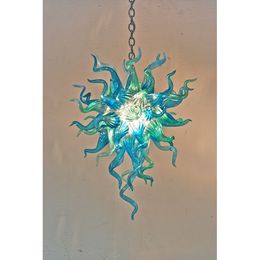 Multi Coloured Handmade Blown Chandeliers Lamp Small Modern Art Glass Style Italy Designed LED Chandelier for Hotel Decor