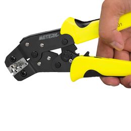 Freeshiping 4 In 1 Multi Tools Wire Crimper Tools Kit Engineering Ratchet Terminal Crimping Plier Wire Crimper +Wire Stripper+S2 Screwdriver