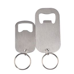 Stainless Steel Mini Bottle Opener Keychain Tools Outdoor Camping Equipment Pocket Lightweight Tools Fast Shipping jc-249