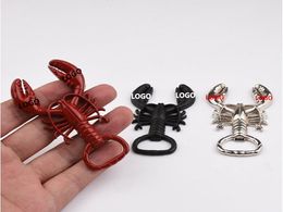 Bottle Opener Beer Lobster Shape Custom logo for Creative Souvenirs Kitchen Tools With Keyring Keychain Promotional