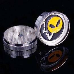 Smoking Pipes Two layer 40mm zinc alloy lapping embossing smoke filling device portable smoke cutter