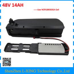 1000W Powerful 48V 14Ah hailong lithium battery pack for 48 V electric bike use sanyo 18650GA cells FREE SHIPPING