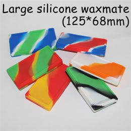 Flat Waxmate Containers Silicone oil Pad Silicon Storage Square Shape Wax Jars Dab Concentrate Tool Dabber Oil Holder silicone wax mate pad