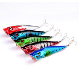 1pc Popper Fishing Lure Bass Crankbaits Bait Tackle Minnow Fish Lure ABS plastic bionic decoy wave Fishing Lures