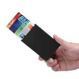 New fashion Bank Credit Card Package Holder Business Card Case gift card box Aluminium alloy porte carte bancaire c662