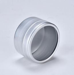 40g empty skin care cream Aluminium containers with window cap,metal Aluminium jar window lid ,metal bottle tin pot can LX1248