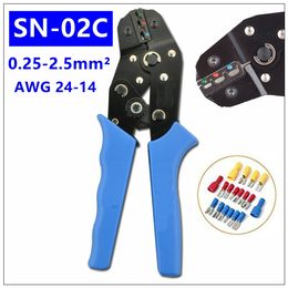 Freeshipping terminal crimping pliers SN-02C TAB 0.25-6mm2 tool car connector crimping tool