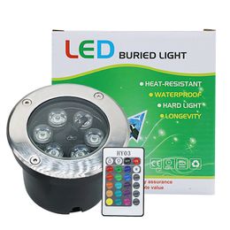 IP67 Waterproof 12V DC Voltage Input 6W LED Underground Light Warm White White Red Green Blue Yellow RGB Color Available