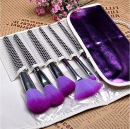 Fashion Makeup Brush 16pcs Set Purple Brush Makeup Set Eye Shadow Finger Eyeliner Lip Brush Tool Contains Cosmetic Bag