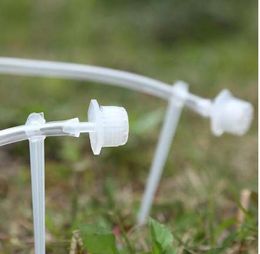50Pcs/lot Adjustable Dripper Clear Micro Drip Irrigation Watering Drip Head Emitter Garden Supplies for 4/7mm Water Hose