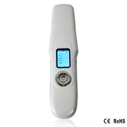 LED Mini Portable Facial ultrasonic face massager Ion Skin Scrubber Peeling Facial Cleaner Massager, 75pcs